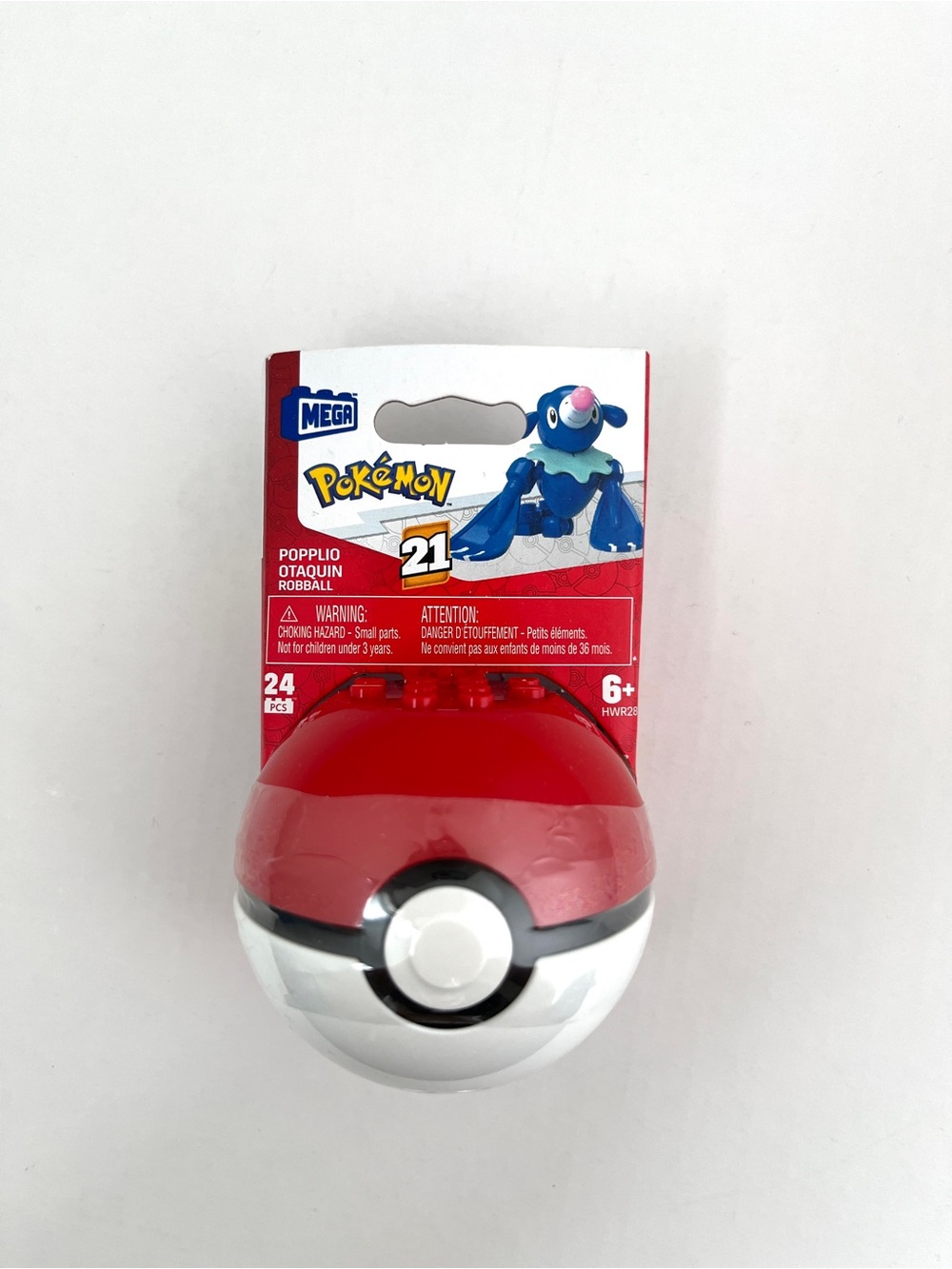 Brand New MEGA Pokemon Ball #21 Popplio Building Set ( HWR28)
